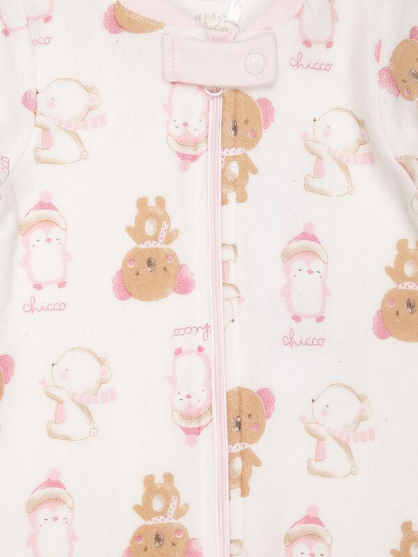 Fleece Babysuit-Front Opening image number null